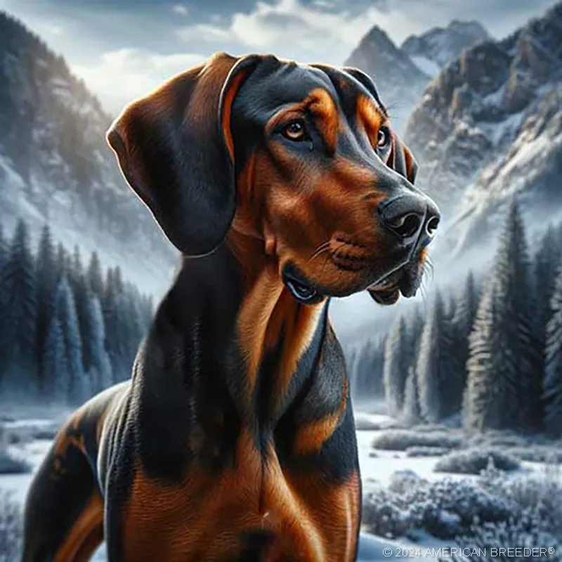 Foundation Stock Service Bavarian Mountain Scenthound Dog working dog traits0097