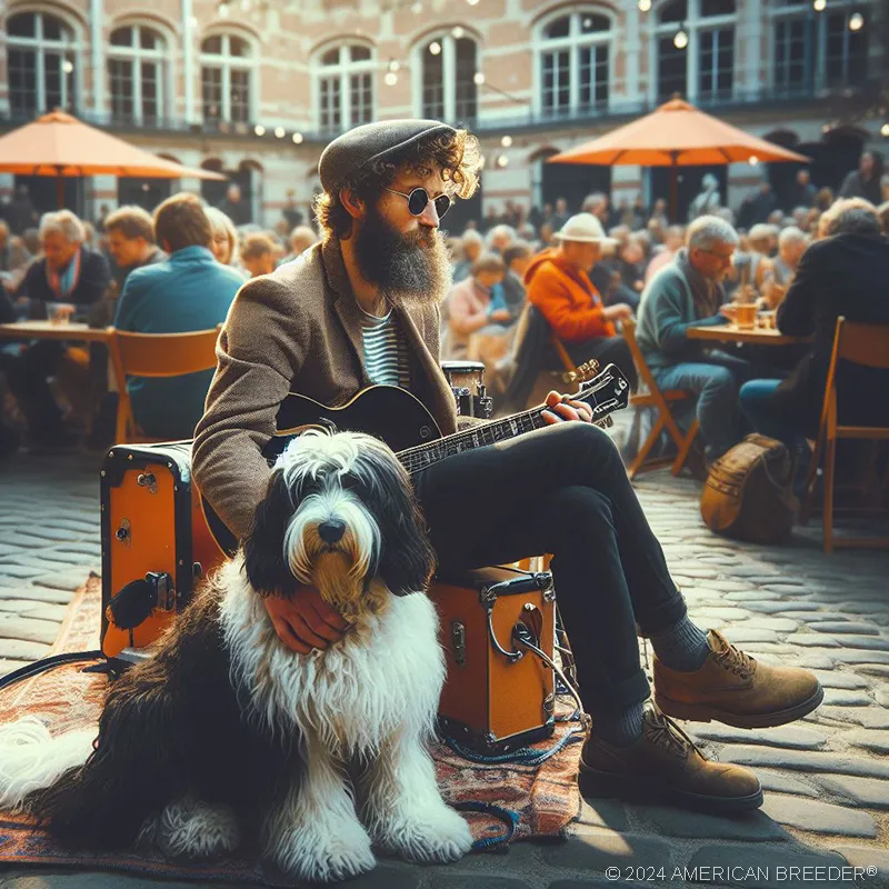 Herding Dogs Bearded Collie Dog 40716