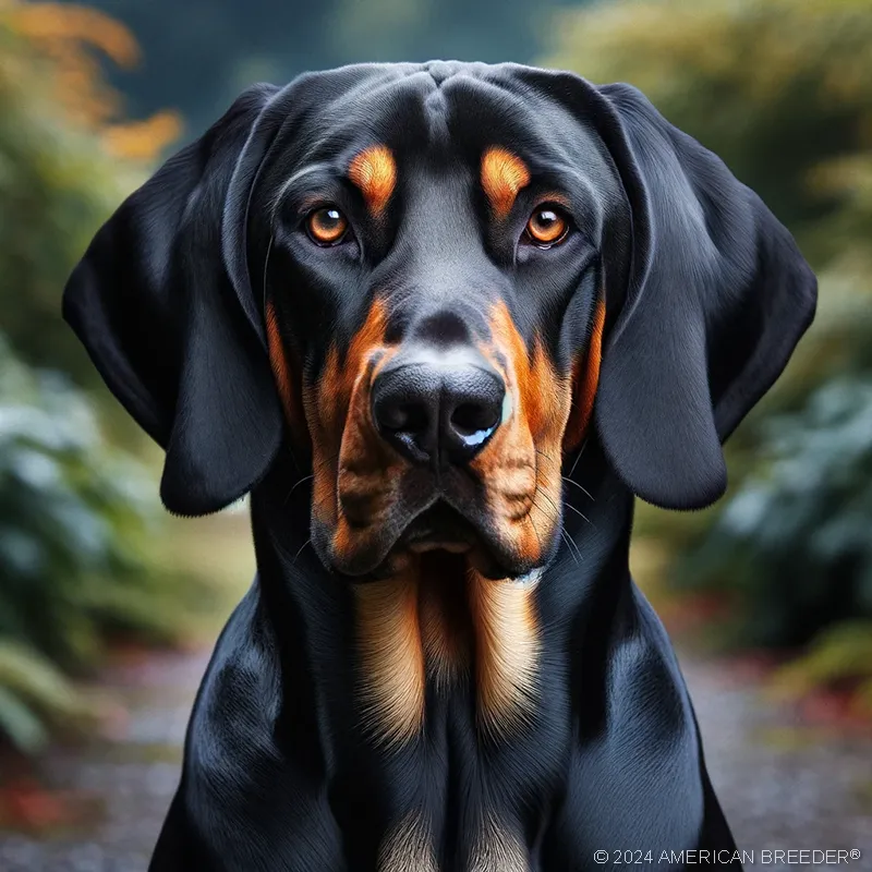 Hound Dogs hounds Black and Tan Coonhound puppy 111089