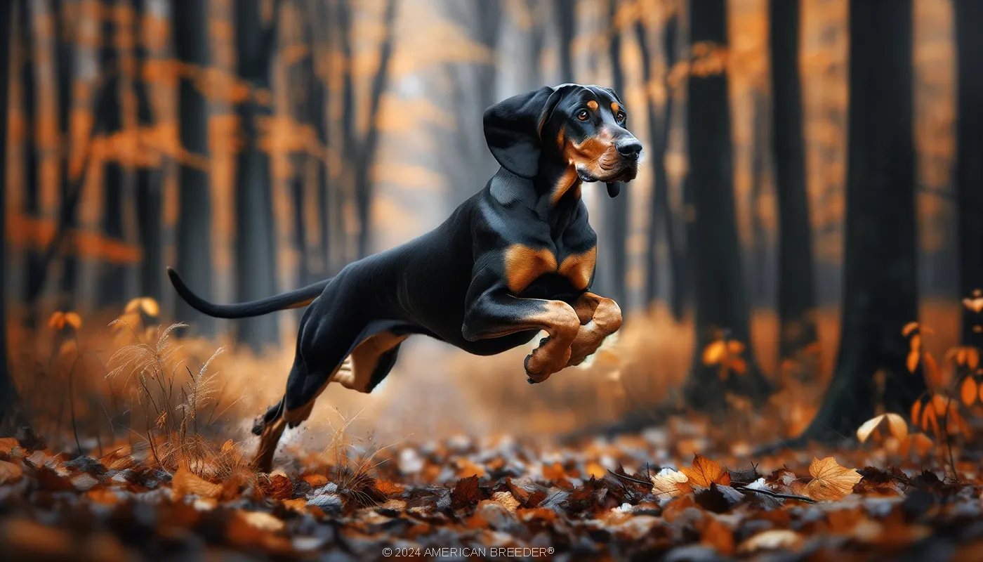 Hound Dogs hounds Black and Tan Coonhound puppy 121090