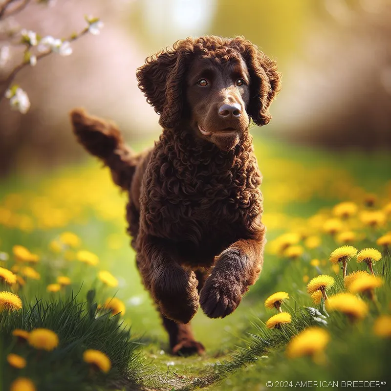 Sporting Dogs Curly Coated Retriever Puppy 31881