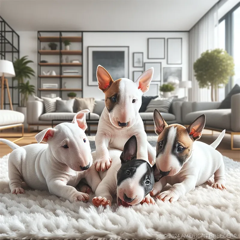 Terrier Dogs Miniature Bull Terrier Puppy 122555