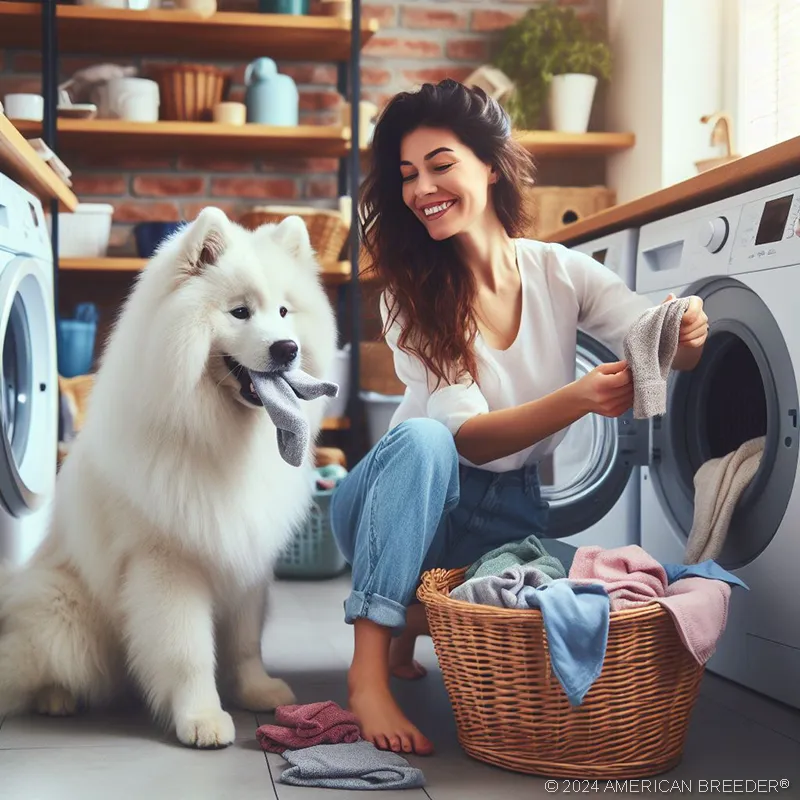 Working Dogs Samoyed Puppy 3342