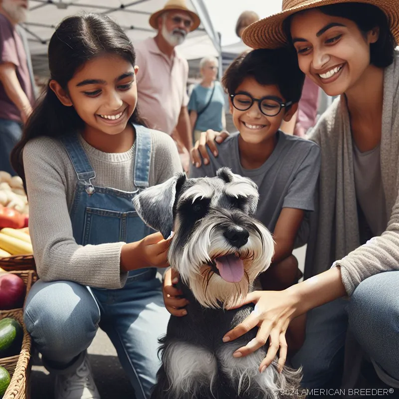 Working Dogs Standard Schnauzer Puppy 13365